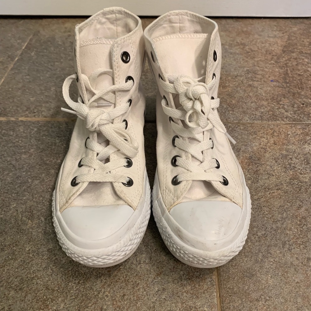All white Converse